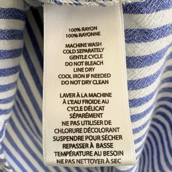 beachlunchlounge Blue and White Striped Blouse - Picture 4 of 5